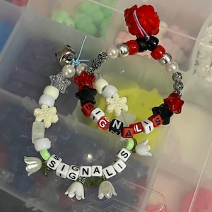 Decora OOAK SIGNALIS + Replikas Themed Kandi Bracelets