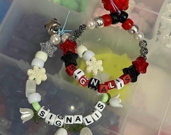 Decora OOAK SIGNALIS + Replikas Themed Kandi Bracelets