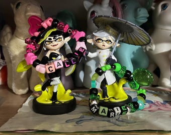 Decora OOAK Splatoon Idols Squid Sisters Themed Kandi Bracelets