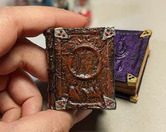 1:6 Scale Custom Mini Spell Book - Blank - Handmade