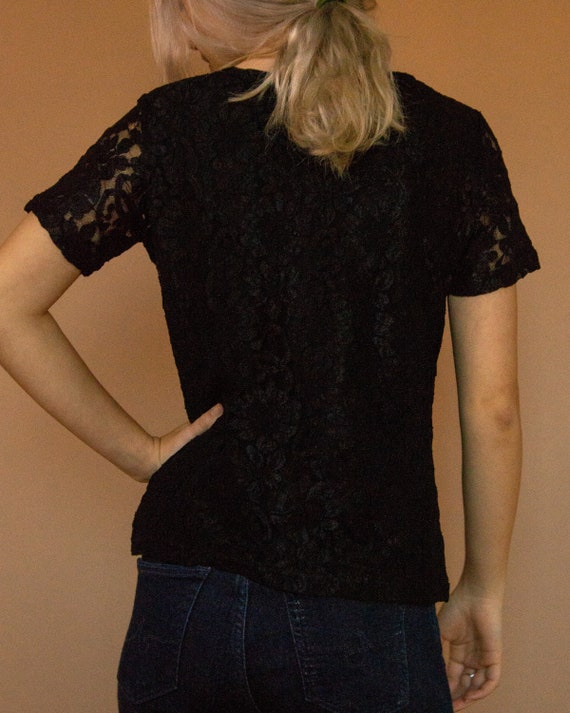 90s Lace Baby Tee - image 7