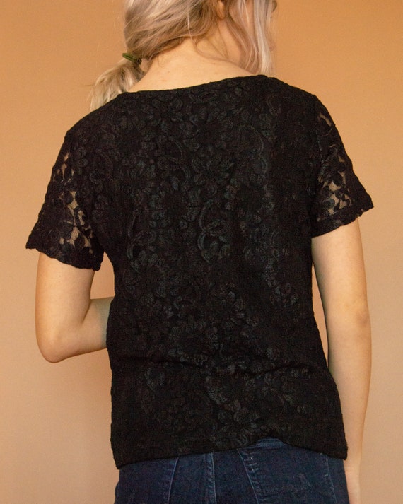 90s Lace Baby Tee - image 3