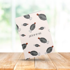 Cute "You're my Soy-Mate" Valentine's Day Card | Card with loving message