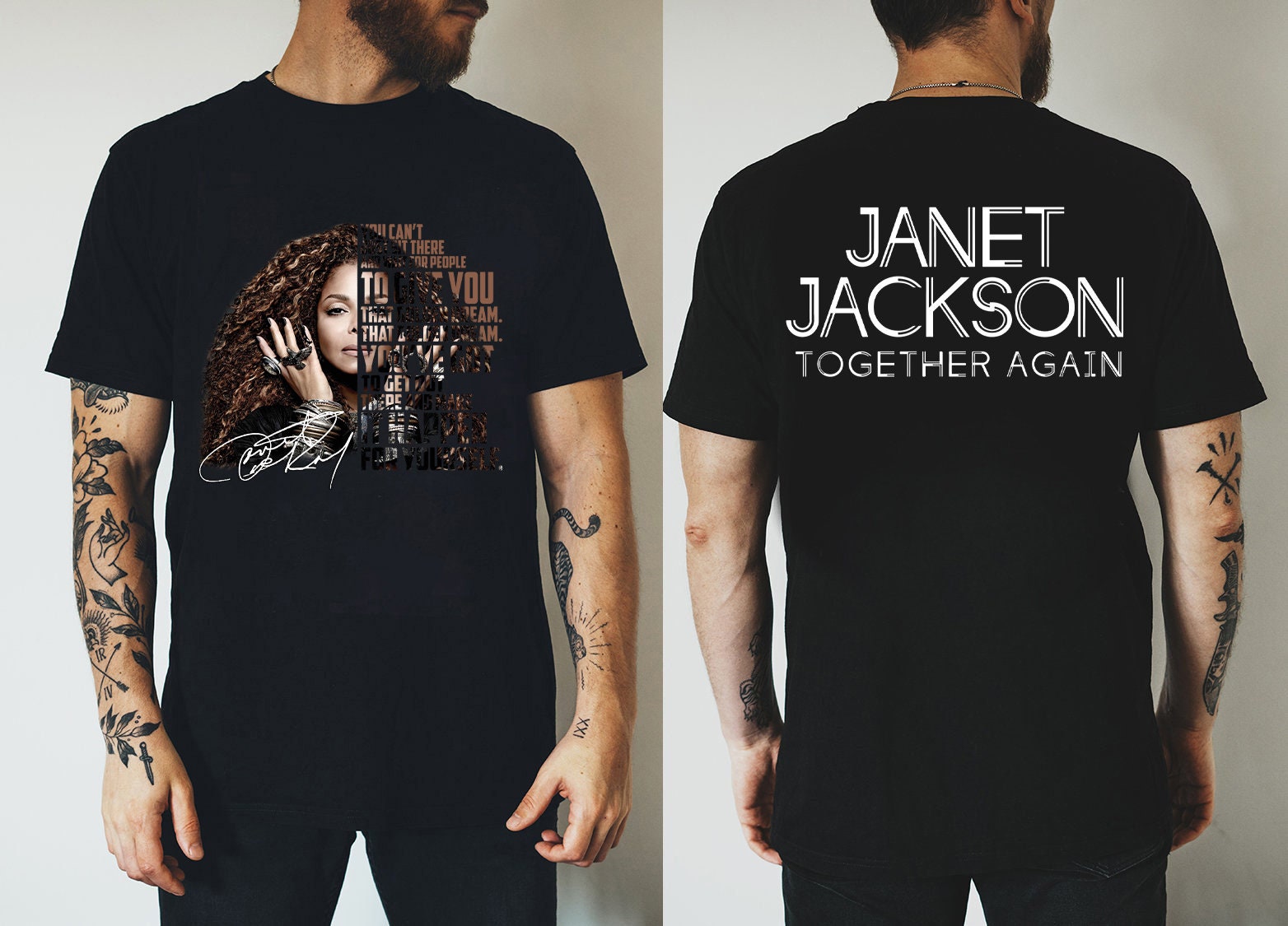 Janet Jackson Together Again 2024 Tour 2 Side Shirt, Janet