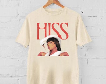 T-shirt Megan Thee Stallion, t-shirt vintage Hiss Graphics Fan Rap Concert, chemise Megan rétro pour fan, Megan Thee Stallion Tour 2024