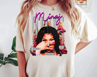 New Nicki Minaj Shirt, Nicki Minaj Tour 2024 Shirt, Retro Nicki Minaj Design Shirt, Nicki Minaj Gift, Rapper Homage Graphic Shirt