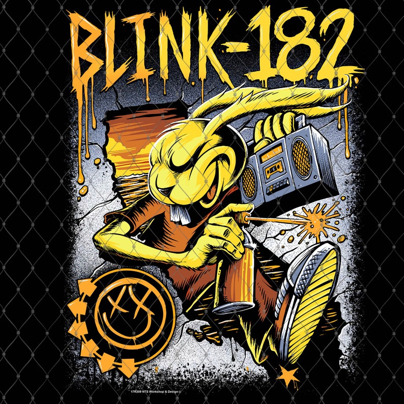 Combo 20 File Png Blink 182, Pop Punk Band Design, 182 World Tour 2024 Png, Digital Download zdjęcie 6