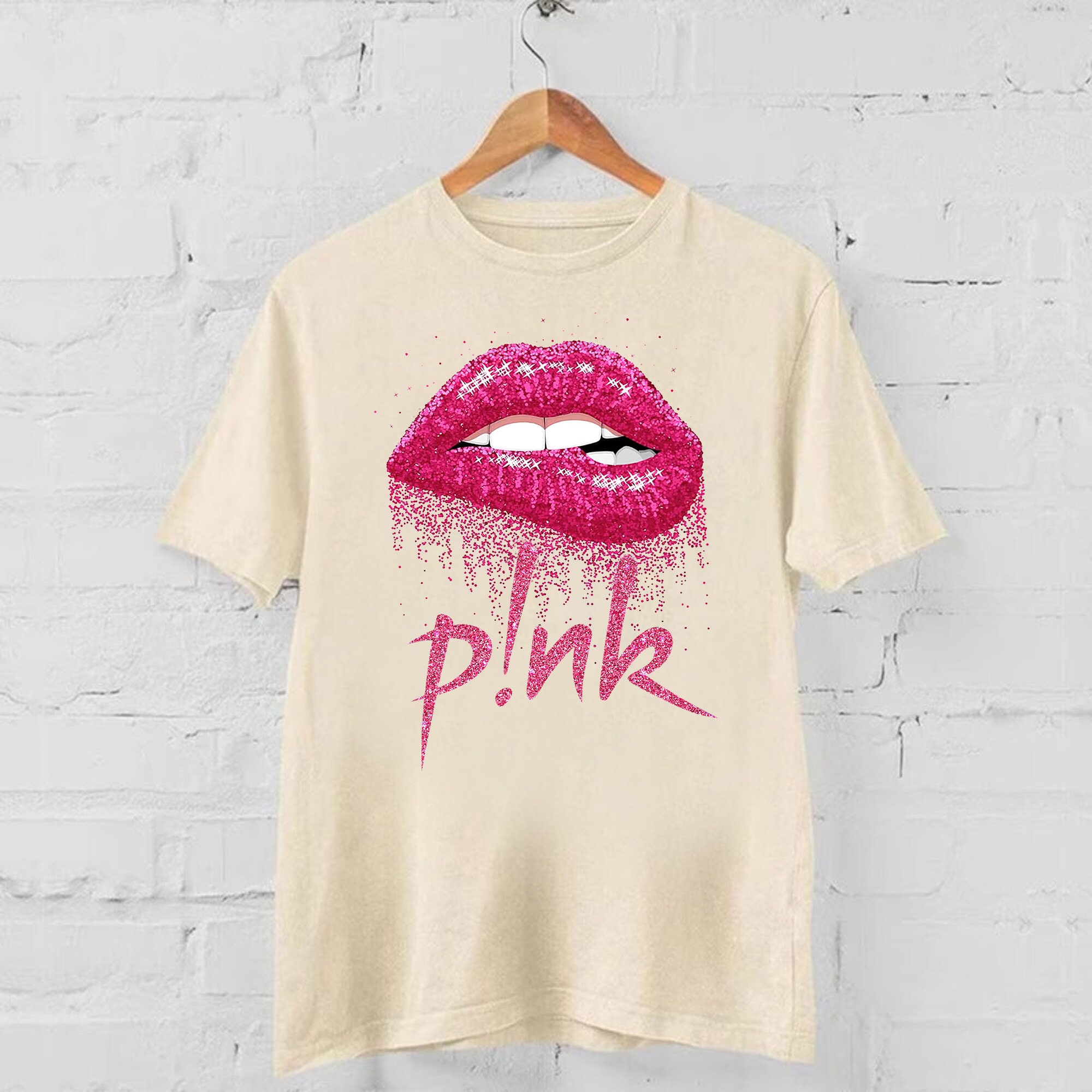Pink Tour 2024, Pink Lips T Shirt, Pink Shirt Concert Summer 