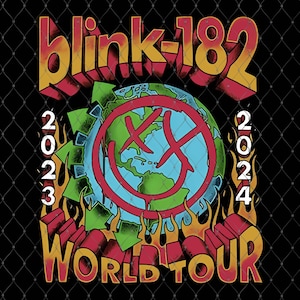 Combo 20 File Png Blink 182, Pop Punk Band Design, 182 World Tour 2024 Png, Digital Download zdjęcie 4