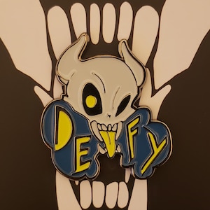 Defy Skull Enamel Pin