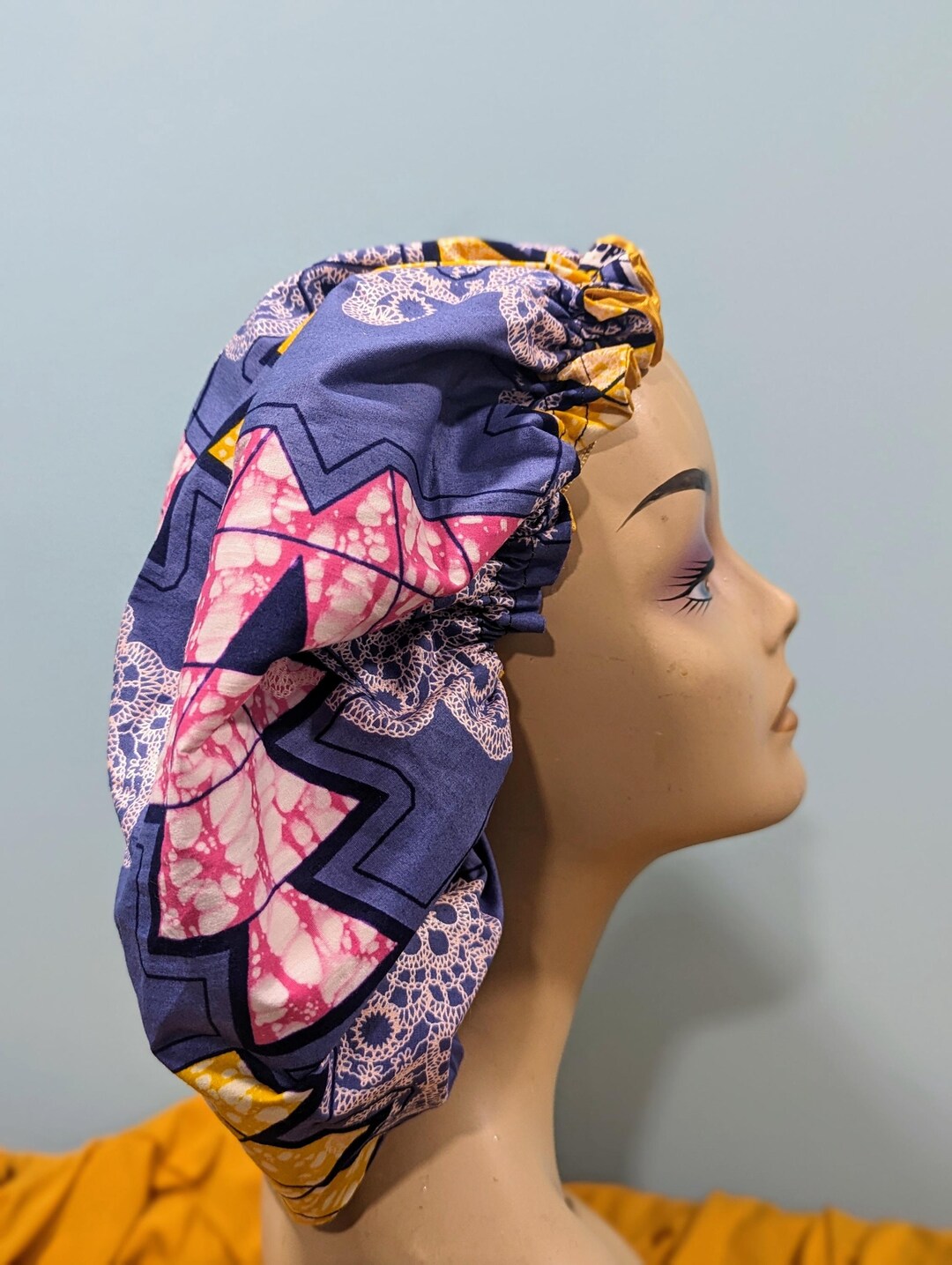 Ankara Satin Lined Bonnet: Protective Hair Accessory - Etsy