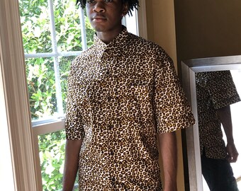 Ankara Shirt: Cotton Dress Shirt (Fits 2XL)