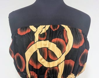Ankara Crop Tube Top