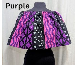 Ankara Drawstring Cape