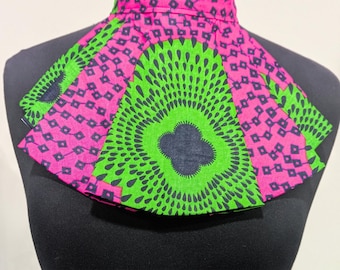 Ankara Bib Choker: Jabot Collar Necklace