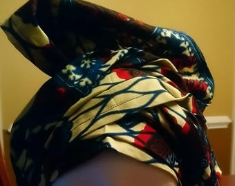 Pañuelo africano Ankara para la cabeza: chal, faja, cinturón y bufanda versátiles.
