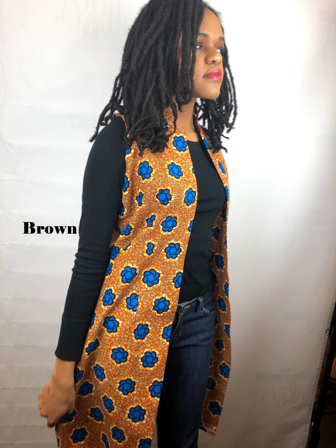 Malia - African print puff sleeve Duster main image 0