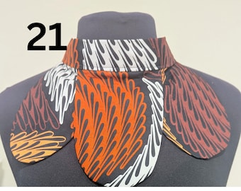 Ankara Collar Necklace: African Print Bib Choker