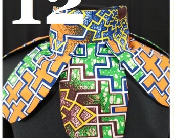 Collar Ankara: Gargantilla con estampado africano