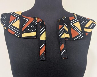 Ankara Collar: African Print detachable reversable collar