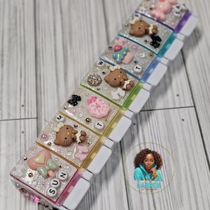 Kawaii Kitty 7-Day Pill Organizer: Rhinestone Glitter Charm Pill Box