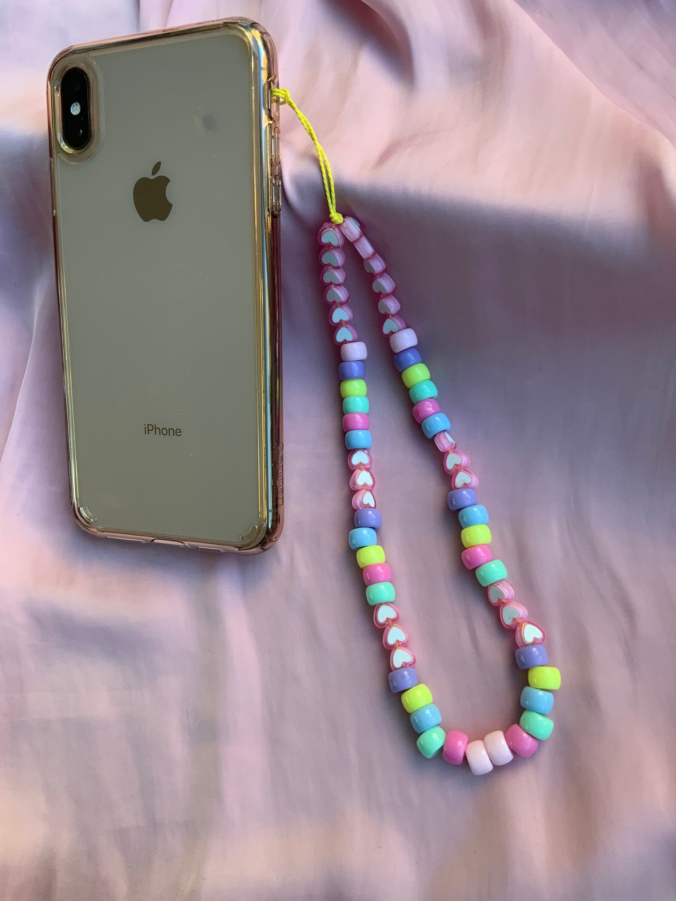 CANDY HEART BEADED PHONE CHARM – YOUROCK JEWELS