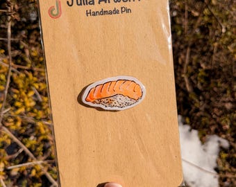 Nigiri Handmade Pin - Sushi Roll | Great for backpacks, lanyards, hats