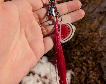 Watermelon Keychain - Kawaii | Handmade - Great for backpacks, purses, keys, and lanyards