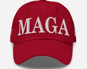 Trump 2024 MAGA-hoed, heren en dames, dadpet, geborduurd
