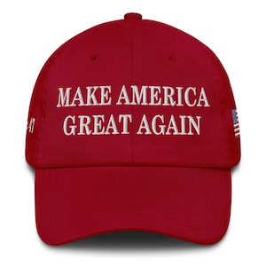 Trump 2024 MAGA Hat, Men & Women, Dad Cap, Embroidered