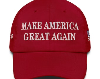 Trump 2024 MAGA-hoed, heren en dames, dadpet, geborduurd