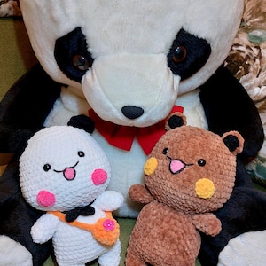 Amigurumi Bubu, amigurumi Dudu, Handmade custom crochet doll, Crochet Panda, panda toys, plush toys, Bubu Dudu, Ukraine, ukrainian handmade