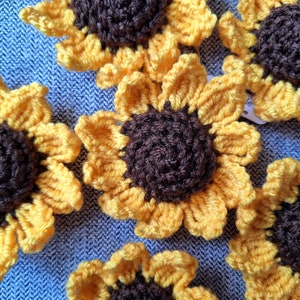 Llavero de girasol, crochet, amigurumi, flor, llavero, regalo, lindo - hecho a mano