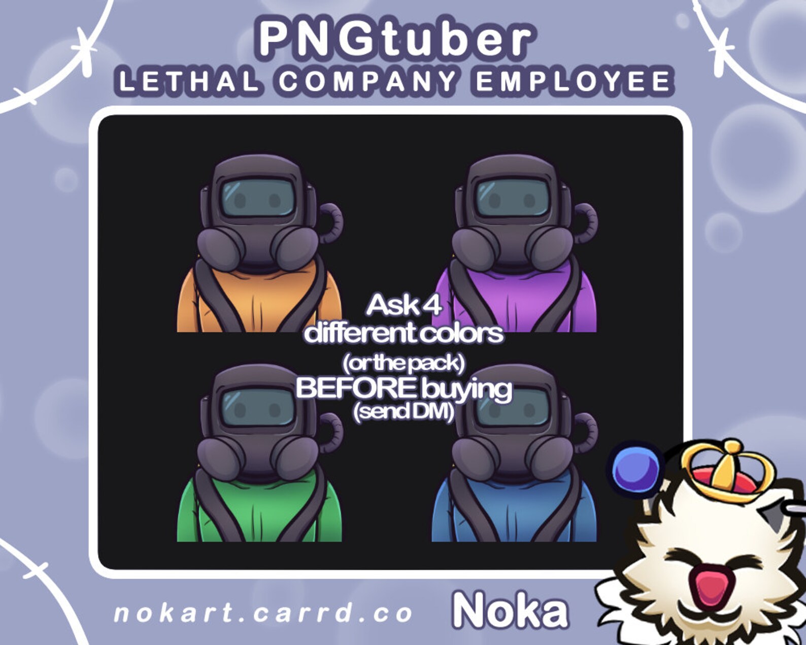 PREMADE Lethal Company Employee Chibi Pngtuber (standard/orange) - Etsy