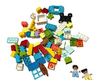 60 Lego Duplo 2X4 bricks red yellow blue green 60 Lego Duplo 2X4 bricks red yellow blue green