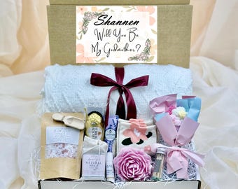 Godmother Proposal Gift Box, Will You Be My Godmother Gift, Godmother To Be Gift, Baptism Proposal Box, Christening Gift, Future Godmother