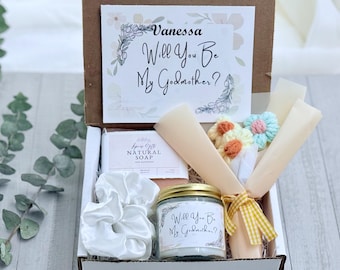 Godmother Proposal Gift Box, Will You Be My Godmother Gift, Godmother To Be Gift, Baptism Proposal Box, Christening Gift, Future Godmother