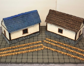 Shingles for Miniature Tabletop Terrain - 1 sheet - Square or Round