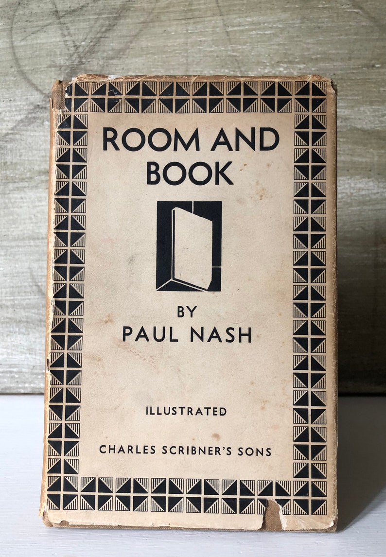 Room and Book by Paul Nash  Scribners 1932 First Edition With Du