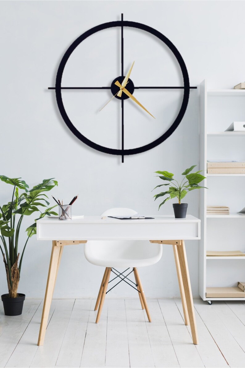 Metal Clock Wall Art Metal Clock Art Metal Wall Decor Wall Etsy