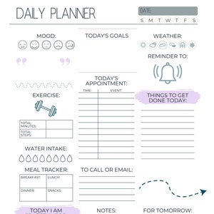 Printable Daily Planner