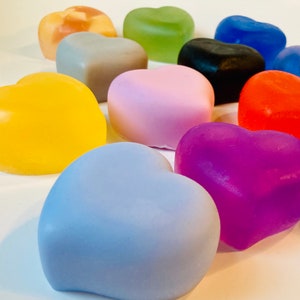 10 Vegetable Glycerin Soaps, Wedding, Shower, Party Favors, Vegan Soap, Pick Your Scent and Color, Bagged or Bulk, Free Fast Shipping!