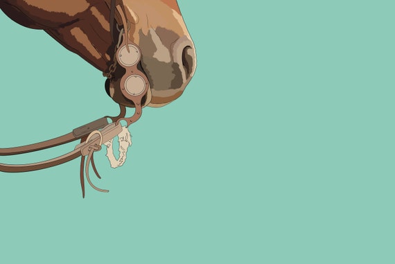 Horse Print Horse Wall Art Farmhouse Decor Bridle Digital | Etsy