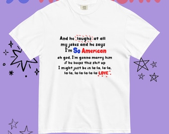 So American Olivia Lyric T-Shirt | Comfort Colors Tee