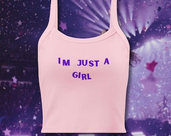 I'm Just A Girl Tank | Olivia Encore Tank Top | Guts Tour 2024 Merch | y2k tank olivia | obsessed tank top | olivia baby tee