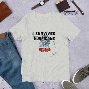 I Survived Hurricane Helene Florida Shirt | Resilience Courage Faith | Florida Vacation Top | Gift for Weather Enthusiasts, Hurricane Party