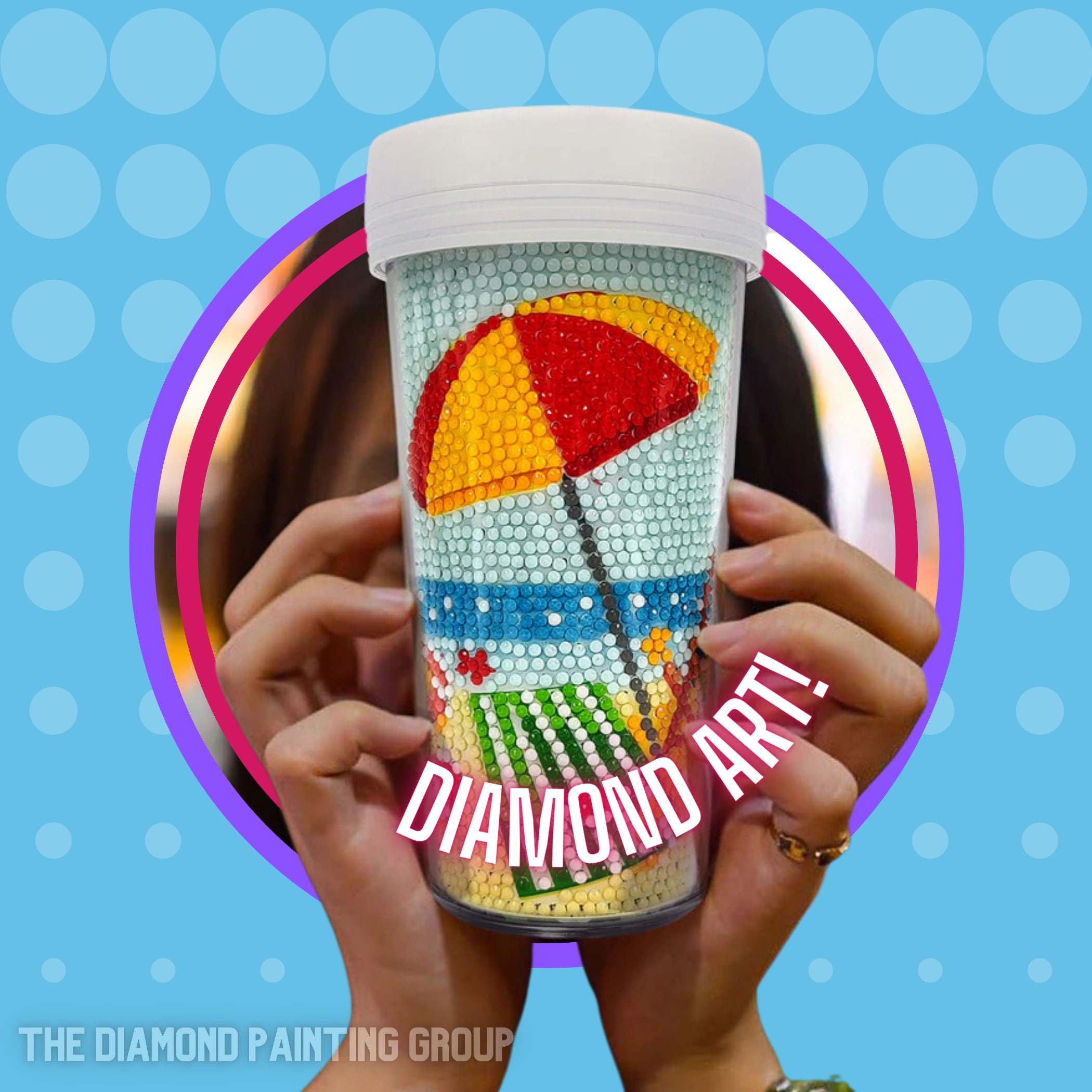 DIY Diamond Coasters for Drinks, YEESAM ART 5D Diamond Painting