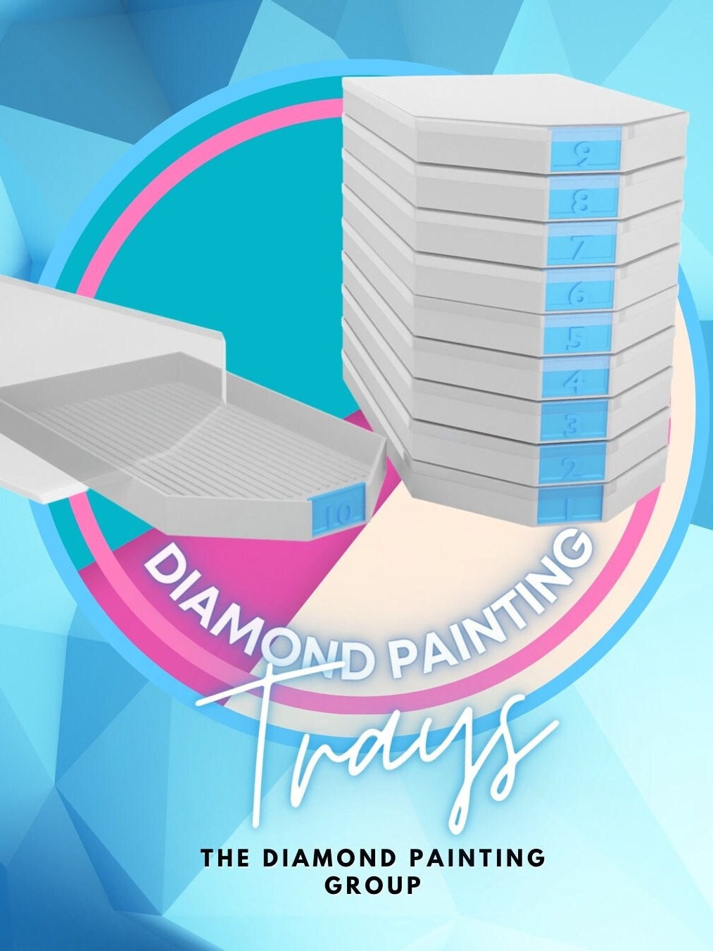 Diamond Painting Trays & Lids Numbered Diamond Art Tool 5D Supply Storage  Bead Nail Art Drill Dot Tray Organizer Numbered Inserts -  Israel