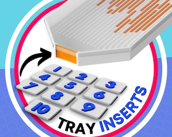 Diamond Painting Trays Inserts Numbers & Letters | Diamond Art Tool | 5D Supply Storage Bead | Nail Art | Drill Dot Tray Organizer | 10 Pack