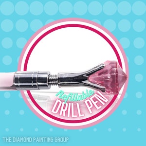 Refillable Diamond Painting Wax Drill Dot Pen | Diamond Art Pen | Bead Embroidery Nail Crafting Pen Round or Square Drill Gem Dots